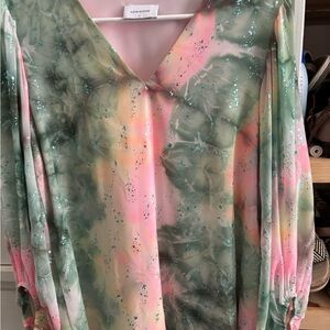 Adrienne Pastel V-Neck Blouse